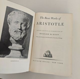 The Basic Of Aristotle By Richard Mckeon 1941 First 1st Random House Book
