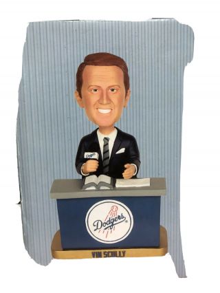 Vin Scully Desk Bobblehead Los Angeles Dodgers From 2012