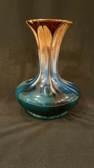 Large Vintage Thulin Belgium Art Deco Drip Glaze Vase