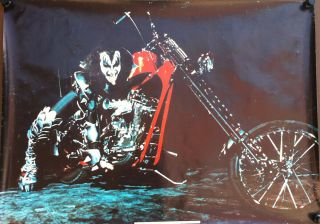 Kiss Gene Simmons 1977 Vintage Aucoin Poster Misprint