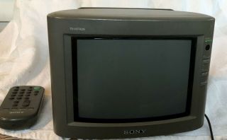 Vintage Sony Kv - 8ad11 Trinitron Color Tv With Remote