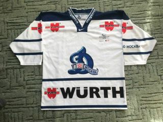 Dynamo Moscow Khl Spengler Cup Davos Ice Hockey Jersey Nike Size M