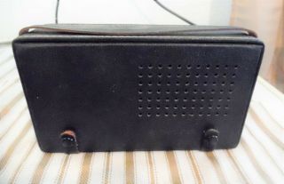 Vintage 1965 CROWN TR - 9 Transistor Radio Hi - Fi 9 Transistor japan Leather 2