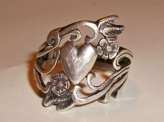 Vintage Sterling Silver Ladies Navaho Ring By Ted Ott Size 9 1/2