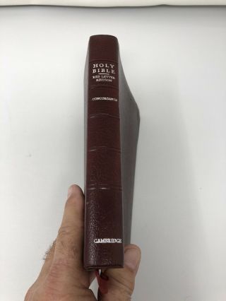 Leather KJV Cambridge Bible,  Center Column Reference/Concordance,  Red Letter 2