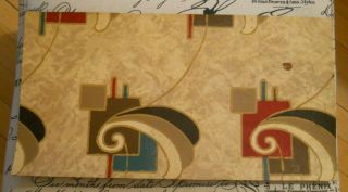 Vintage Antique Arts & Crafts Mission Linoleum Flooring Scrap Piece