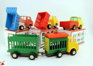 Set Zoo Dump Truck Pickup Donetsk Toy Factory DZI Vintage 1980 USSR Soviet 2
