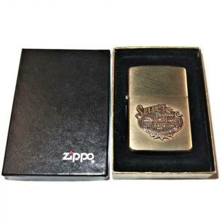 Vintage 1995 Zippo Lighter Select Trading Co,  Tobaccoville,  Nc Brass