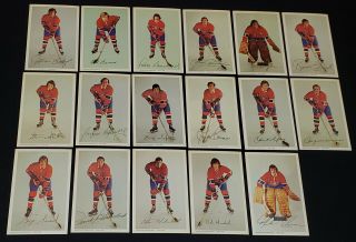 1972/73 - Montreal Canadiens - Nhl - Hockey Players - Postcards (17) -