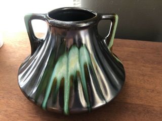 Vtg Arts & Crafts - Faiencerie Thulin - Art Deco Style Vase - Belgium