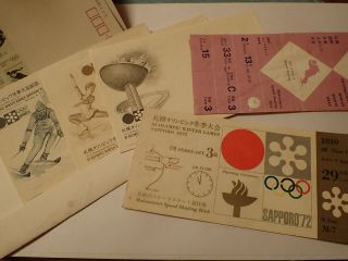 Sapporo 1972 Olympic Games Opening Ceremony Ticket From The 3th Of February,