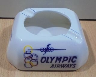 Olympic Airways Jetliner Comet 4b Vtg Ceramic Ashtray