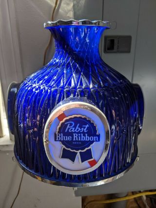 Vintage Pabst Blue Ribbon Beer Lighted Wall Sconce Light