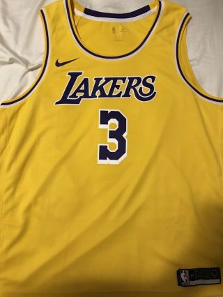 Anthony Davis Lakers Jersey 3xl Xxxl Nike Swingman