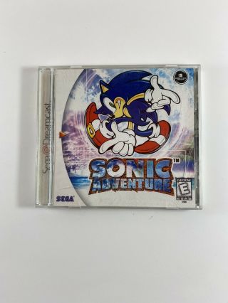 Sonic Adventure (sega Dreamcast,  1999) Insert,  Case,  Disc Game Vtg Hedgehog