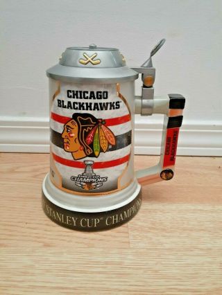Bradford Exchange Ltd.  Ed.  A1678 Chicago Blackhawks 2015 Stanley Cup Mug Stein
