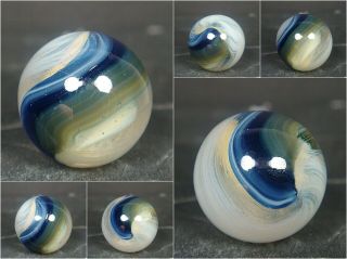 Vintage Marbles Akro Agate Hybrid/blended Popeye Marble 5/8