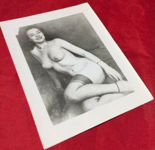 Vtg 1950’s Irving Klaw Model June King Nude Risque Spicy Pinup Snapshot Photo 1
