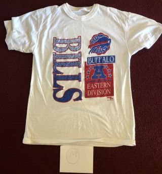 Vintage Buffalo Bills Shirt Chalkline 1992 Afc Eastern Division Small - Medium