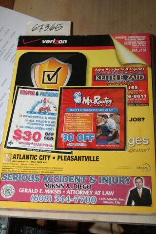 Verizon Yellow Pages Atlantic City County Pleasantvi.