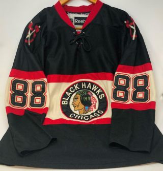 Ccm Black Stitched Reebok Chicago Blackhawks Kane 88 Nhl Hockey Jersey Size 50