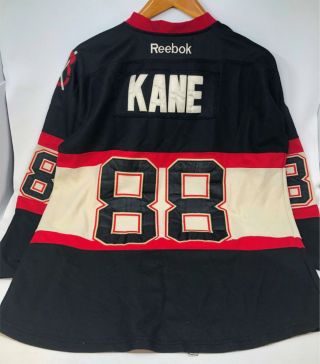 CCM Black STITCHED Reebok Chicago Blackhawks Kane 88 NHL Hockey Jersey Size 50 3