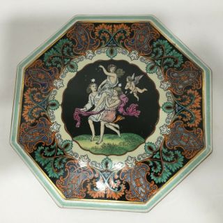 Vintage Morley & Ashworth Hanley Angel Cherub Octagon Shaped Plate