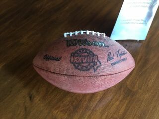 Bowl Xxviii 28 Authentic Wilson Nfl Game Football (nos) - Bills Vs Cowboys