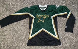 Dallas Stars Vintage Jersey Ccm Green 90s Home Nhl Hockey Women 