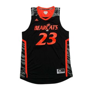 Adidas Cincinnati Bearcats Basketball Jersey Black Orange 23 Large 2012 - 2013