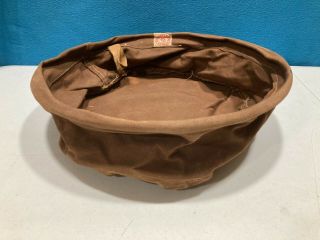 Vintage Abercrombie & Fitch Collapsible Canvas Camping Wash Basin Circa 1910