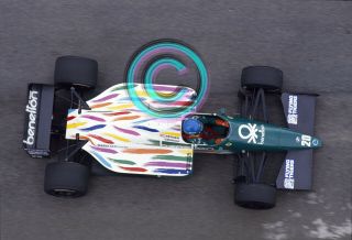 Racing 35mm Slide F1,  Gerhard Berger - Benetton 1986 Brazil Formula 1