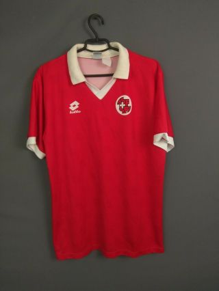 Switzerland Jersey 1994/96 Home Size Xl Shirt Mens Trikot Football Lotto Ig93