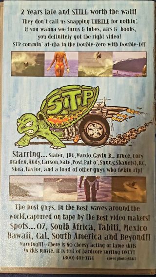 Snapping Turtle Voluptuous 2: Double D VHS (Vintage Surf Video) 2