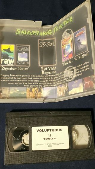 Snapping Turtle Voluptuous 2: Double D VHS (Vintage Surf Video) 3