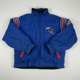 Vintage 1990s York Giants Reversible Jacket Pro Player By Footlocker Sz M