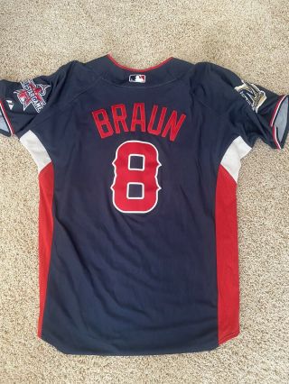 Ryan Braun Milwaukee Brewers MLB All Star Game 2010 Jersey ASG Medium 2