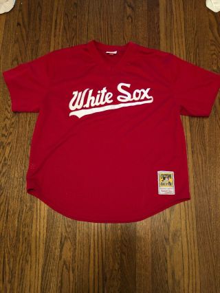 Carlton Fisk Chicago White Sox Jersey Mitchell And Ness 1990 2xl 52
