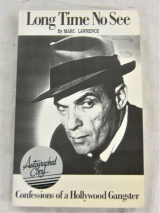 Marc Lawrence (film Noir Actor) Signed 1st Edition,  