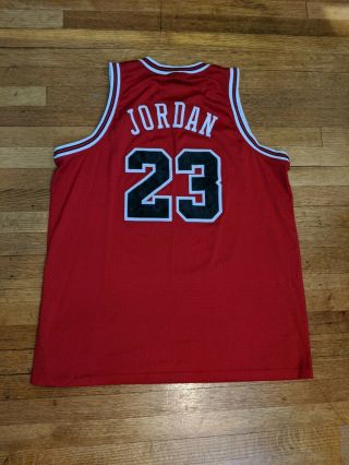 Chicago Bulls Michael Jordan Nike Swingman Jersey Rookie Throwback XXL 1984 Vtg 3