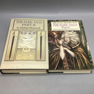 The Elric Saga : Parts 1 & 2 - Michael Moorcock 1983 Nelson Doubleday - Bc