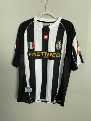 Juventus Fc 2002 - 03 Home Shirt Lotto Jersey Soccer (d2)