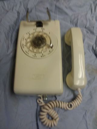 Vintage Wall Mount Rotary Phone Date 6/68 Bell System Western Electric