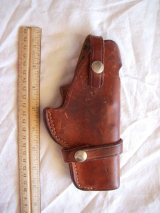 Vintage Smith And Wesson Leather Revolver Holster Model 21 39 4 " Barrel
