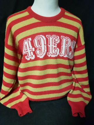 Vintage San Francisco 49ers Sweater Nfl Pro Line Cliff Engle Size Men’s Large