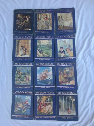 Vintage 1937 My Book House Full Set 1 - 12 Hardcover By Olive Beaupre Miller
