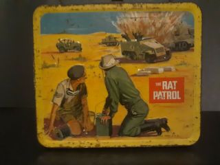 Vintage 1967 The Rat Patrol Metal Lunchbox Aladdin Industries No Thermos