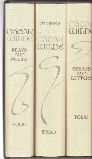 Folio Society Oscar Wilde Three Volume Set.