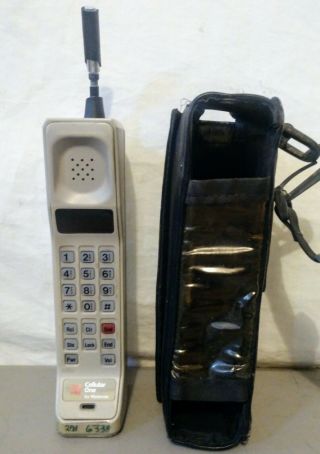 Vintage Motorola Cellular One Brick Cell Phone