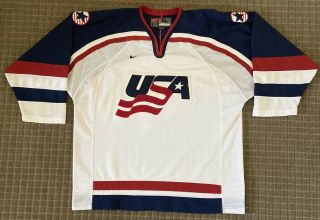 Nike Usa National Team Winter Olympics Hockey Jersey Men 